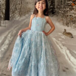 Blue Ice Queen Inspired Dress